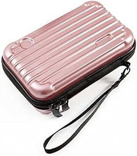 SenYang Hard Shell Cosmetic Case,Carrying Hard Bag, Protective Storage Case Bag for Toiletry, Beauty Makeup, Electronic Accessories, Overnight Travel Water Resistant Crash Proof (Gold)