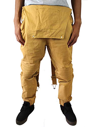 Men's Slim Fit Cotton Overall Jogger Pants4