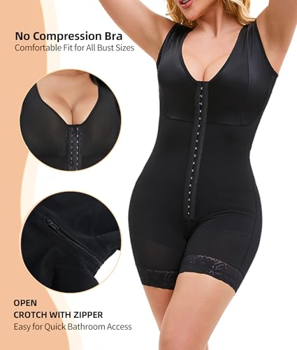 Fajas Colombianas Shapewear for Women Tummy Control Post Surgery Full Body Shaper Butt Lifter with Zipper Crotch2