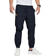 ZOXOZ Joggers for Men Tracksuit Bottoms Mens Cargo Trousers Work Trousers Men Drawstring with Poc...