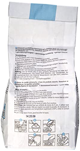 GLOREX 6 2606 500 - Stewaform Gießmasse, weiß, 1000 g, universell einsetzbar, lufttrocknend, bemalbar