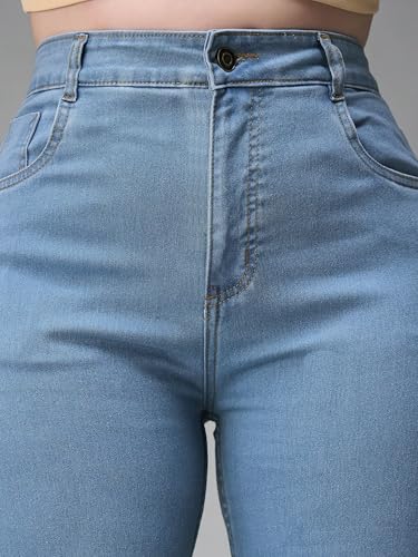 Image of Miss Chase A+ Women's Bootcut High Rise Stretchable Denim Jeans