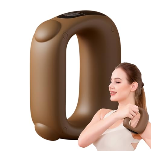 Kustimantu Hoop de masaje eléctrico, Hoop Massage Hoop | Cuerpo LED Pequeño Masaje de masaje | Home Gym Gym Massager Massager al aire libre sin ruido para el cuello, el hombro, los brazos, la cintura