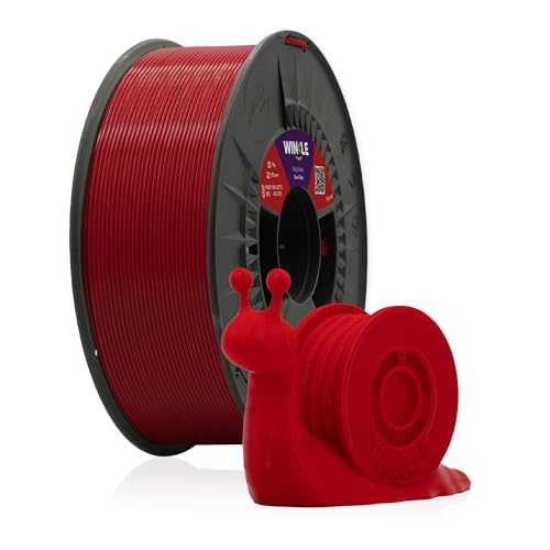 WINKLE Filamento PLA HD Rojo Diablo | Filamento Impresora 3D | Filamento PLA 1,75mm 300g | PLA Rojo | Compatible con Todas las Impresoras 3D | Precisión Dimensional | Bobina 300g