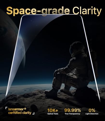 Image of Lensarmor Compatible with Realme 16 Pro Screen Protector (1 Pack) - Premium 0.15mm Ultra-Thin Tempered Glass, Military-Grade Protection, Ultrasonic Fingerprint Compatible & Case-Friendly Design
