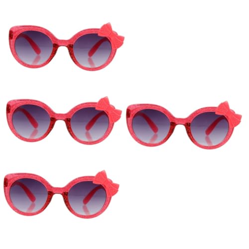 Abaodam 4 Pares De Óculos De Sol Polarizados Infantis Com Decoração De Arco De Tinta Para Crianças Ó