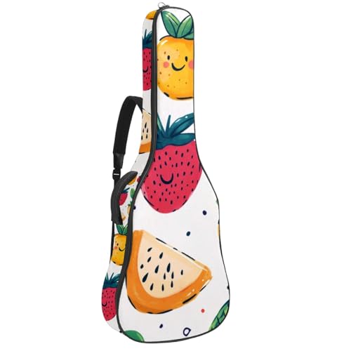 Sac guitare étanche tissu Oxford avec doubles poches de rangement