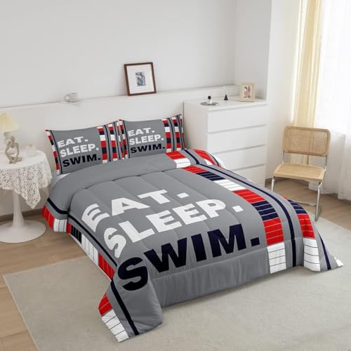 Image of Feelyou Kids Swim Bedding Set Toddler Size 3Pcs for Boys Girls Teens