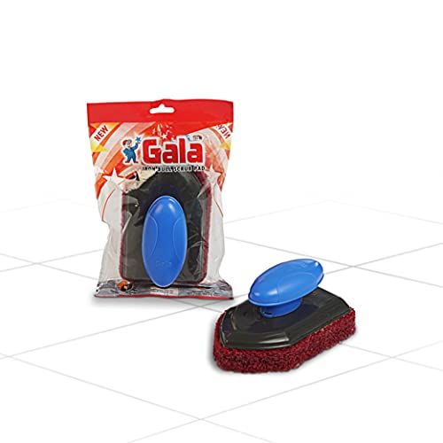 Gala Iron Bull Floor Scrub Pad, 1 Piece with Plastic Handle