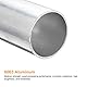 sourcing map 6063 Aluminium Rundrohr 35mm Innendurchmesser Alurohr 38mm Außendurchmesser Aluprofil Metallrohr 150mm Länge Aluminium Rohr für Industriebau Bastelprojekte Heimdekoration