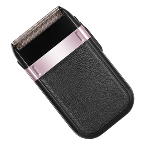 Tondeuse à barbe électrique rechargeable USB Type-c noire avec tête amovible 3D