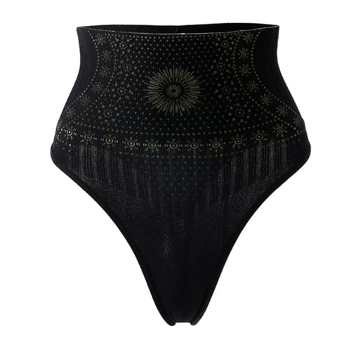 YROHGKPN Tanga de levantamiento de glúteos sin costuras, cintura alta, elástica, moldeadora de abdomen, invisible debajo de todos los trajes, cintura alta, moldeador de cuerpo, Negro , XL