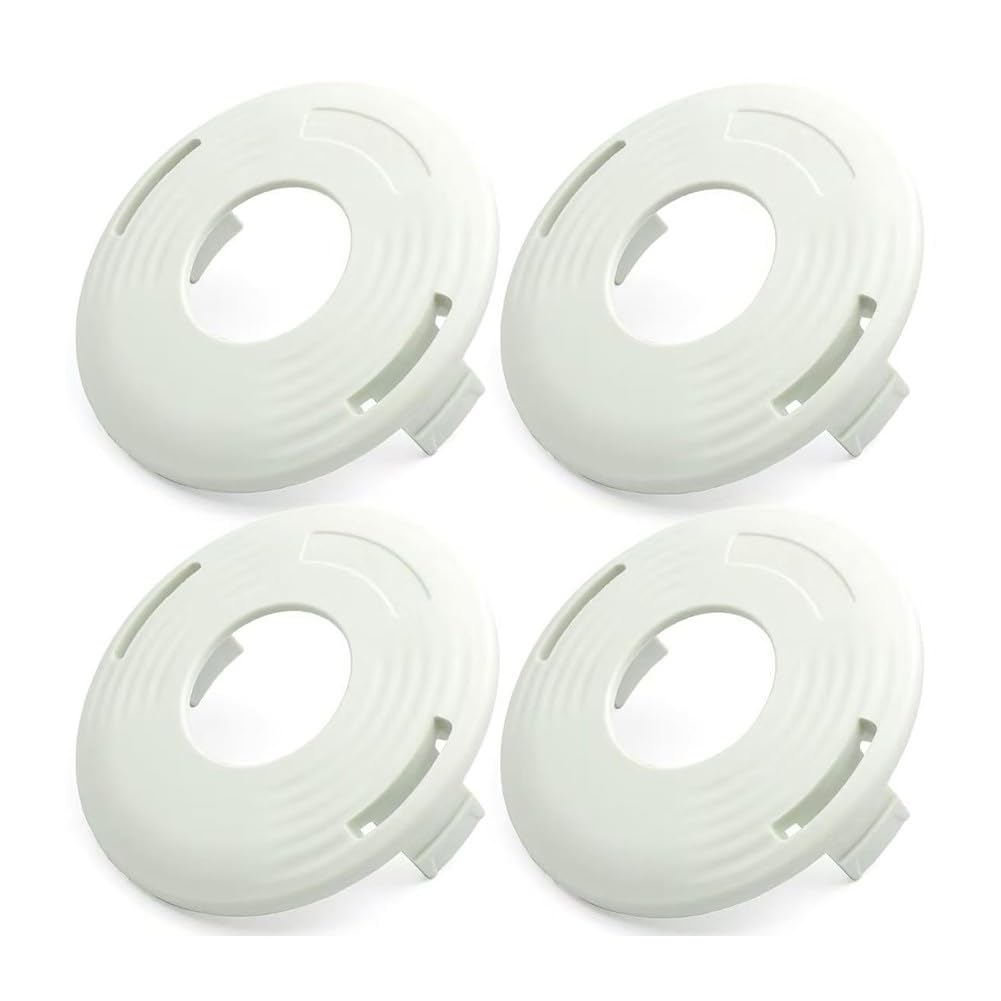 Vilgftyiet 4-Pack Trimmer Head Top Cover Compatible with for STIHL 27-2 FS70 FS80 FS85 FS90 FS130R FS131R KM90R KM91R Replacement ABS Plastic White