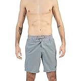 Spyder Men's 9' Classic Hybrid Board Short, Aqua Stripe, X-Large