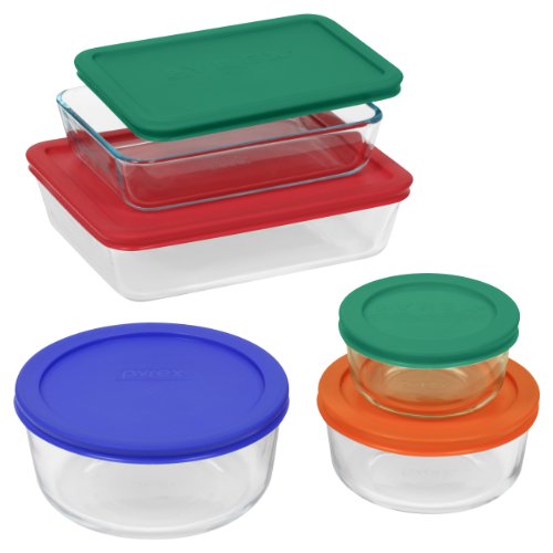 Pyrex Simply Store 10-Piece Glass Food Storage Set