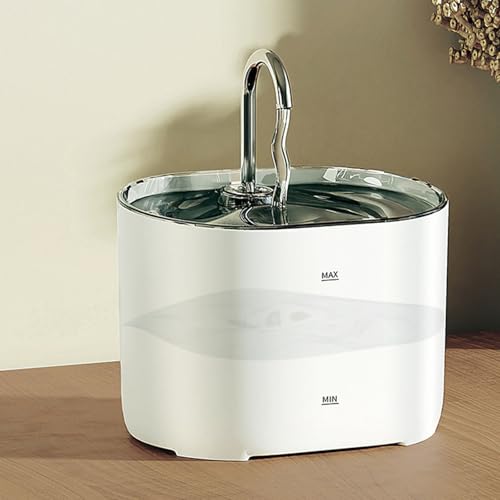Fuente de agua portátil para gatos recargable y silenciosa miniatura 3