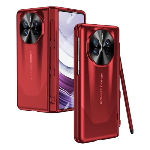 Coque Huawei Mate X3 avec protection écran et stylet intégrés - Rouge robustesse 360
