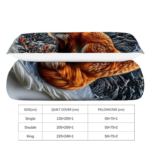 Housse de couette single animaux 135x200 microfibre pour lit d'enfant garçon - 4