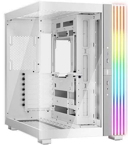 Boîtier PC be quiet! Light Base 600 DX White, châssis modulable horizontal à vue panoramique vitrée
