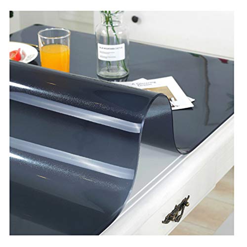 Nappe transparente de table basse pour protéger le bois du salon