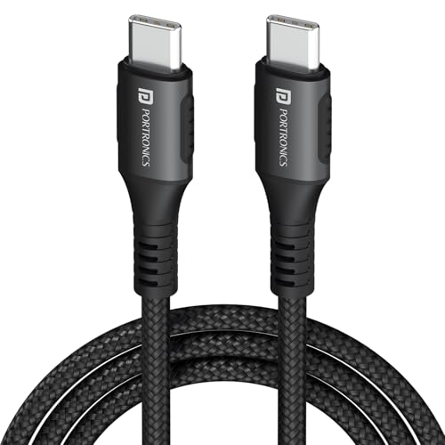 Portronics Konnect 240C 240W Futuristic Unbreakable Nylon Braided...
