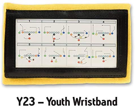Image of Y23 - Football Wristbands - Wrist Coach - QB Wristband - Football Play Wristbands - Playbook Wristband