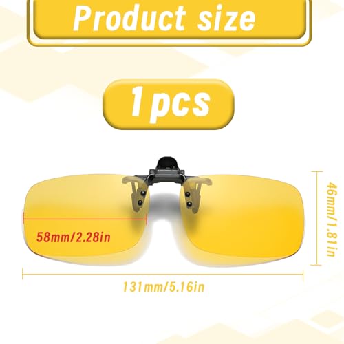 AONAYO Nachtfahrbrille,Geeignet FüR BrillenträGer Nachtsichtbrille,Reduziert Blendung,HochauflöSendes Sichtglas Nachtsichtbrille FüR Autofahrer,Geeignet FüR Diejenigen,Die Oft Nachts Fahren