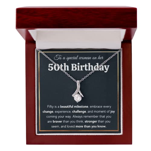 FG Family Gift Mall 50th Birthday Gifts For Women, Cool Gifts For 50 Year Old Woman Turning 50 and Fabulous, Happy Fifty Bday Gift Ideas