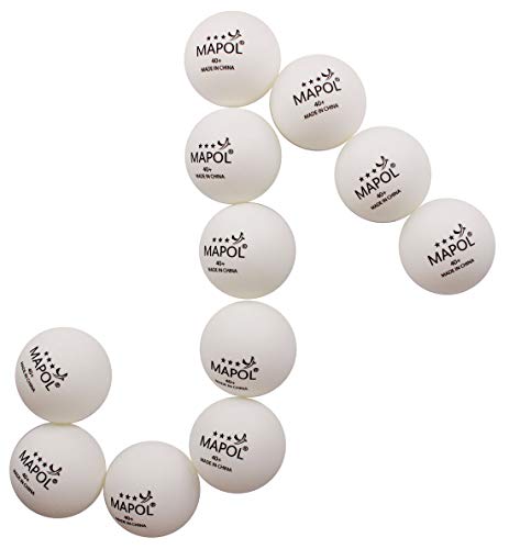 MAPOL Table Tennis Balls 3 Star 40+ Advanced White Ping Pong Ball (60 Pack)