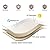 Tuyeho Patio Furniture Cover 74 x 48 x 28 inch, Durable Heavy Duty Oxford Fabric Outdoor Rectangular Table Cover , Waterproof & Weather Resistant for Your Coffee Table and Chairs (Beige & Brown)
