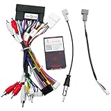 16pin Car Radio Stereo Power Wiring Harness Cable Adapter w/Can Bus Decoder Radio Antenna Adapter USB CAM Adatper Fit for Hyundai Sonata/IX35/IX45/Tucson Kia Sorento K3 16pin