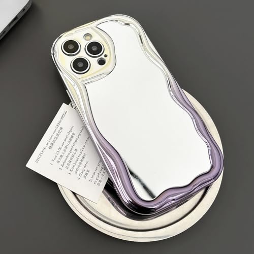 Coque antichoc iPhone 14 antichoc à bordure ondulée galvanisée