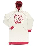 Lazy One Oversized Hoodie Sweatshirt, Comfortable Loungewear, Valentines (Roses are Red, S/M)