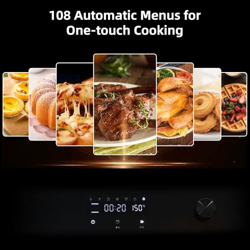 Image of 24 Inch Built-in Electric Single Wall Oven, 2.5 Cu.ft Convection Oven with 8 Cooking Functions, 500℉ Max Temperature, Stainless Steel Touch Control Oven, 3-Layer Tempered Glass Door