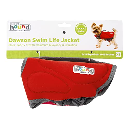 Outward Hound Dawson Swim Red Dog Life Jacket, Xs #TOP1