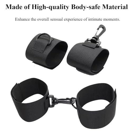 Image of BDSM Sex Bondage Restraints Thigh Harness for Women Handcuffs for Bedroom Sex Hand Cuff Bracelets, Sex Restraints Couple Fetish Bondage Strap Detachable SM Kit for Couples Sex Erotic Games
