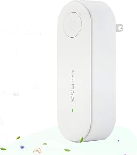 Wall Plug Air Purifier for Home, Portable Silent Negative Ion Generator Freshens Air Cleaner Deodorizer for Travel Office Home Allergies Pets Odor Smokers Toilet Bathroom Kitchen (White)