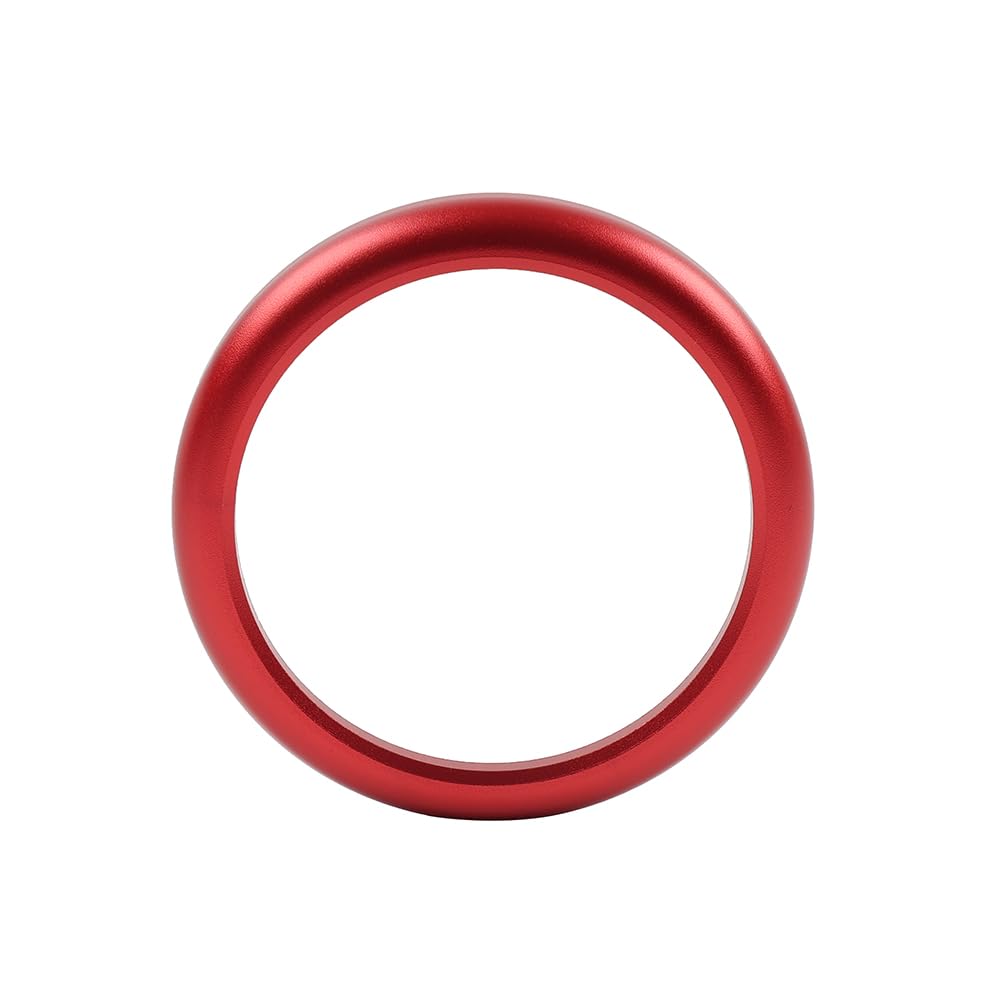 Cnfang4 1 Pc Aluminum Alloy Stopwatch Ring Compass Cover Red for Porsche 718 2016-2021