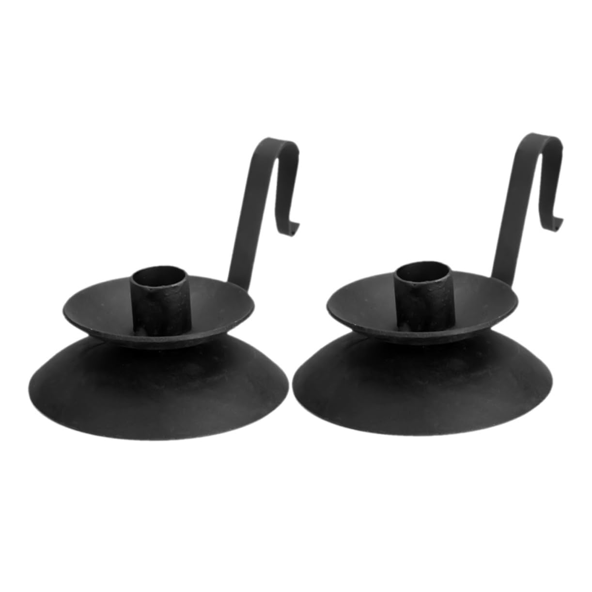 STOBAZA 2pcs European Retro Candle Holder Candle Stand Candle Holder with Handle Metal Candle Holder Vintage Candle Holder Party Candlesticks Retro Candle Holders Handheld Candlestick