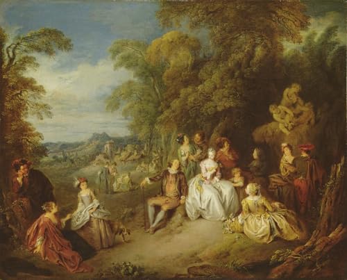 Tableaux Modernes pour valoriser un mur vide de chambre impression Jean Baptiste Pater 60x90