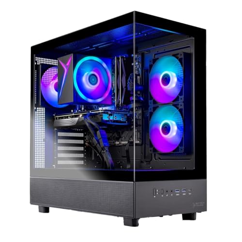 Image of Skytech Gaming Azure 3 Gaming PC, AMD Ryzen 7 5700 3.7GHz, NVIDIA RTX 5060, 1TB NVMe SSD, 16GB DDR4 RAM 3200, 650W Gold PSU, WI-FI 5, Windows 11, Desktop