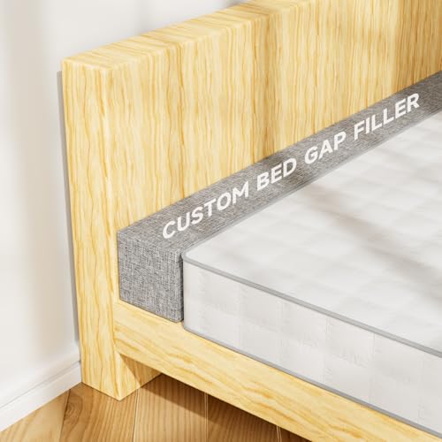 BayHomes Custom Bed Gap Filler for headboard Space Gap Filler Bolster Pillow Stopper.Rectangle Foam Cushion with Removable Cover Fill Headboard Gap,Mattress Extender for Headboard Gap