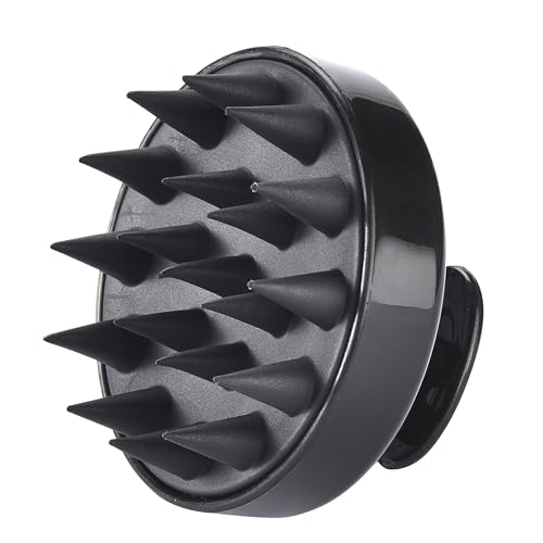 Generic Scalp Massager Shampoo Brush - Exfoliator for Dandruff Removal - Head Relaxation and Promotion of Hair Growth - Scrubber with Silicone Bristles for Wet or Dry Hair - Shower Massagers