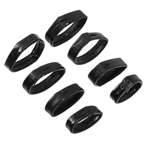 8pcs Replaceable Leather Watch Band Hoops Watch Strap Holders for Securely Retaining