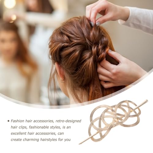 Pinzas de pelo metálicas estilo vintage miniatura 7