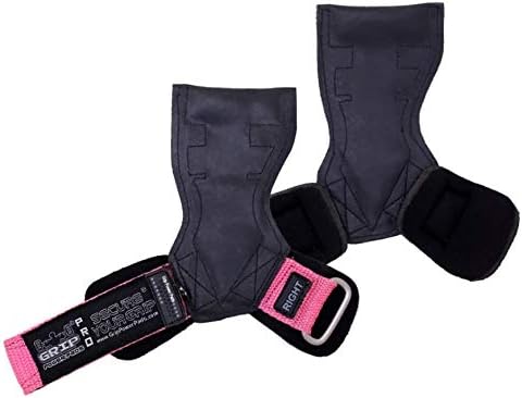 Miniatura 5 de Lifting Grips PRO - Guantes de peso resistentes, correas de gimnasia alternativas a los ganchos de potencia, peso muerto, ajustable, de neopreno,