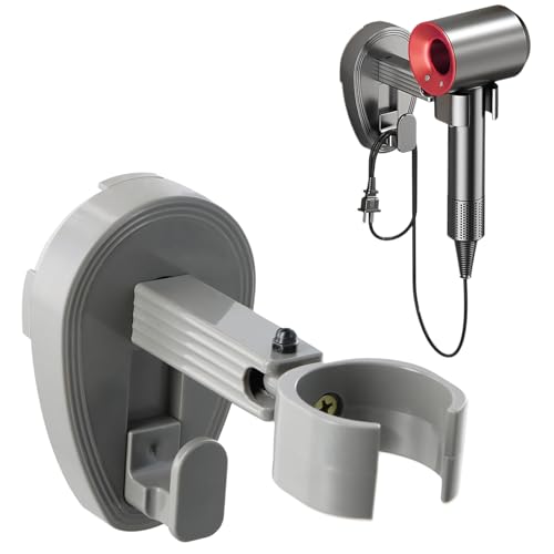 xianynow Support pour sèche-cheveux sans perçage, support pour sèche-cheveux, support à coller, support pour sèche-cheveux, support mural, support pour...