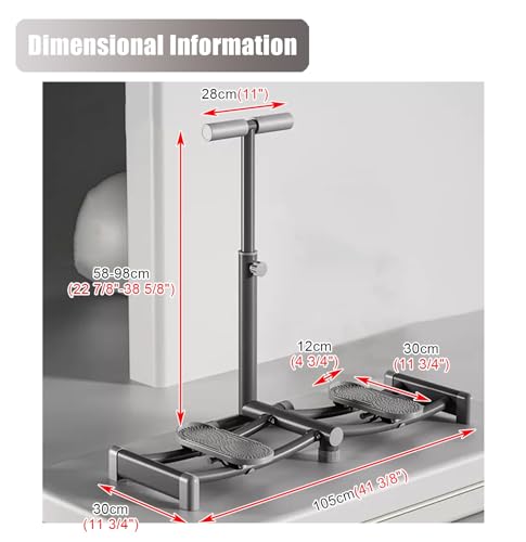 Ejercitador de piernas ajustable con apoyabrazos miniatura 5