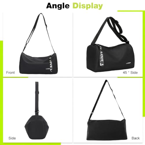 Image of GUSTAVE Collapsible Travel Duffel Bag Waterproof with Shoe Compartment | Lightweight Foldable Polyester, For Men And Women, Gym Weekend Trips Daily Use, Easy To Carry And Pack