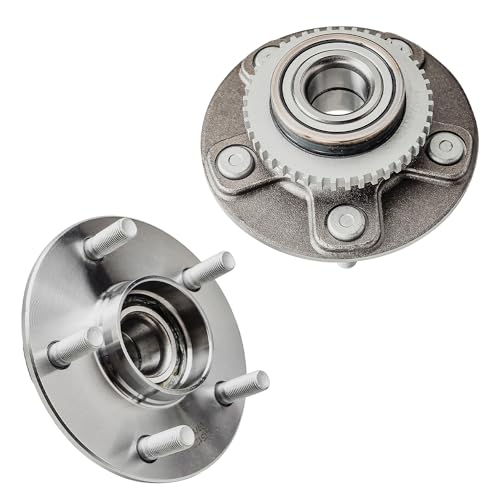 Image of Detroit Axle - 2pc Rear Wheel Bearing Hubs Assembly for 2000-2003 Nissan Maxima, 2002-2004 Infiniti I35, 2000-2001 I30, 5-Lug w /ABS, Wheel Bearing Hub Assembly Replacement